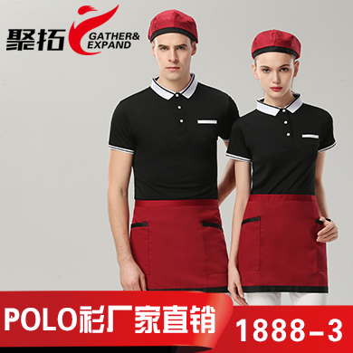 黑色时尚polo1888-3