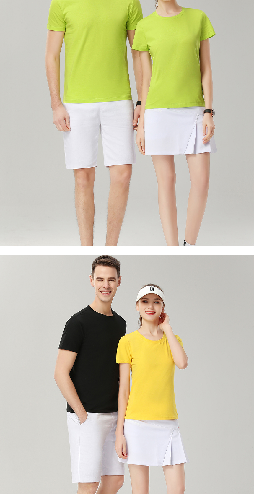 夏季班服衫模特展示