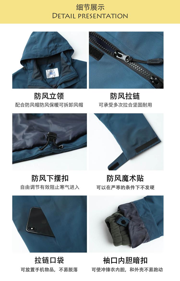 冲锋衣细节