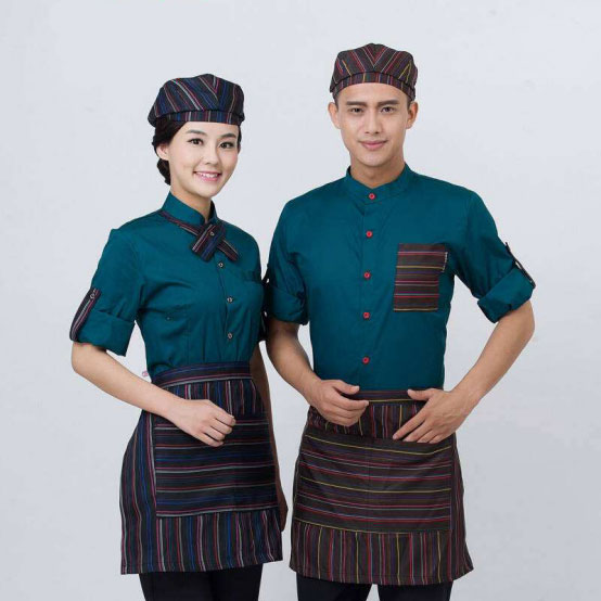 服务员工作服的定做有什么要求?(图3) 服务职工作服